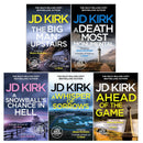 DCI Logan Crime Thrillers Books 6-10 Collection Set by JD Kirk (A Whisper of Sorrows, The Big Man Upstairs, A Death Most Monumental, A Snowball's Chance in Hell & Ahead of the Game)