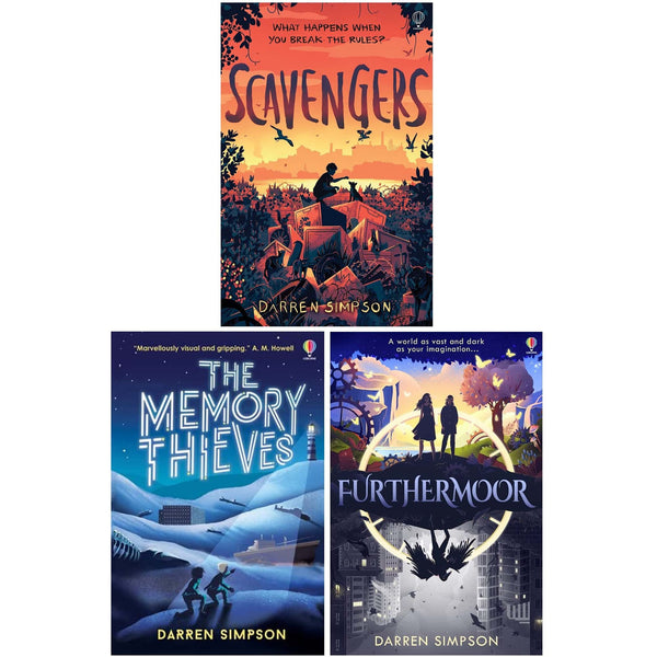 Darren Simpson Collection 3 Books Set (Scavengers, The Memory Thieves, Furthermoor)