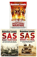 Damien Lewis 3 Books Collection Set (The Ministry of Ungentlemanly Warfare, SAS Ghost Patrol, SAS Nazi Hunters)