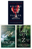 David Grann Collection 3 Books Set (The Wager, Killers of the Flower Moon, The Lost City of Z)
