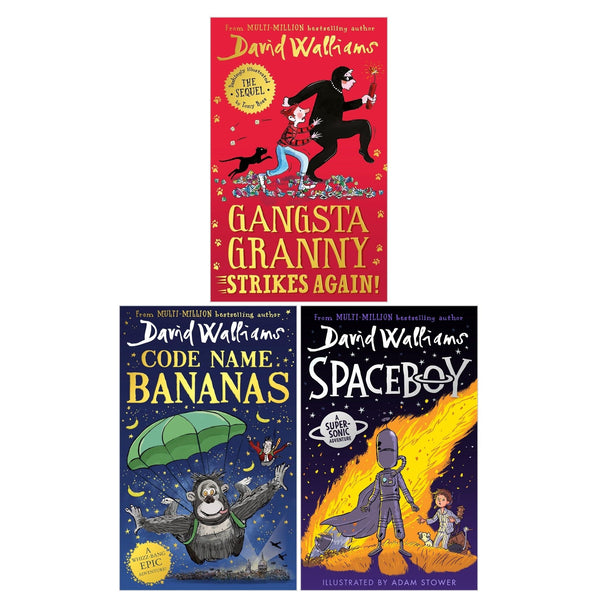 David Walliams 3 Books Collection Set (Gansta Granny Strikes