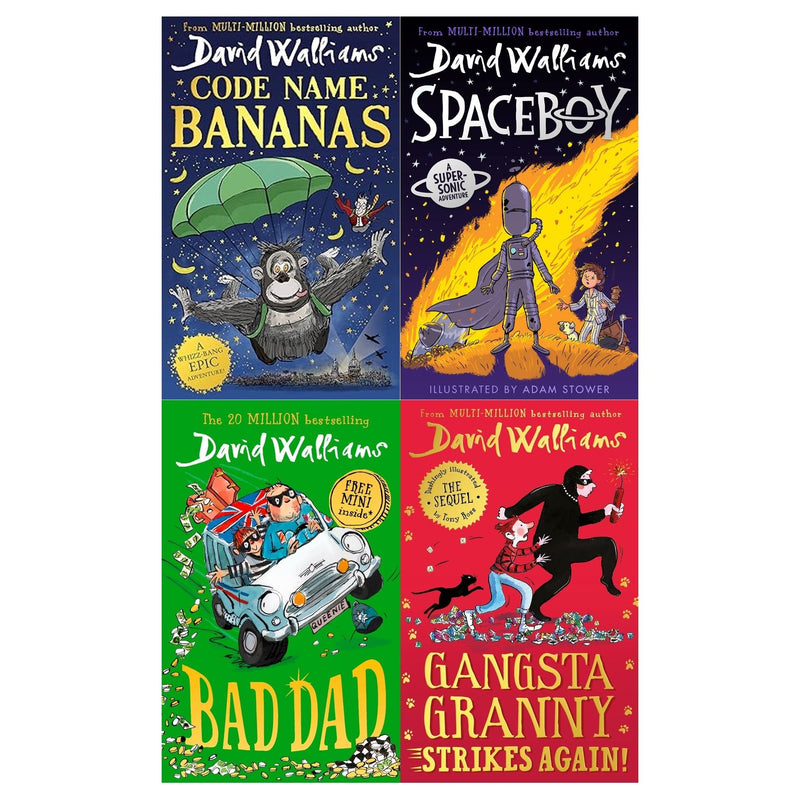 ["Bad Dad", "Book for Children", "Children Book", "Code Name Bananas", "David Walliams", "Demon Dentist", "gangsta granny", "gangsta granny book", "gangsta granny granny", "Gangsta Granny Strikes Again", "Grandpa’s Great Escape", "granny from gangsta granny", "granny gangsta granny", "granny in gangsta granny", "Slime", "SPACEBOY", "the gangsta granny"]