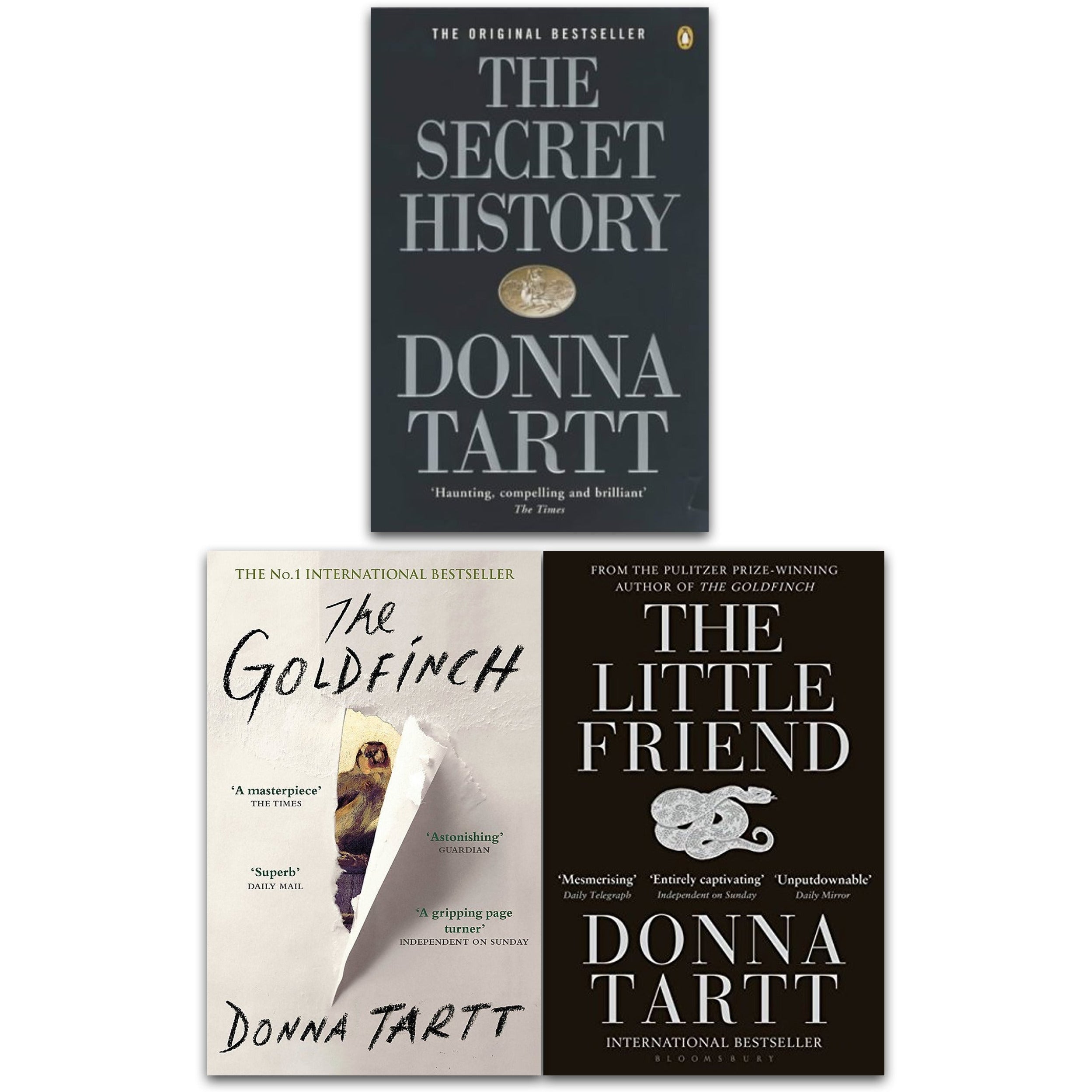 Donna Tartt Collection Books Set (The Goldfinch, The Secret History,