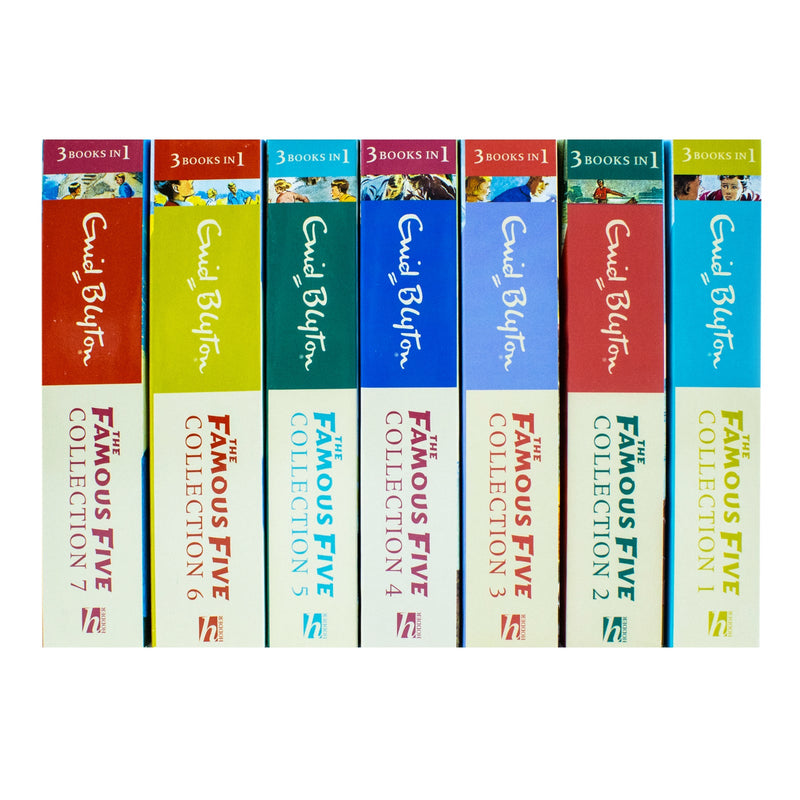 Enid Blyton Famous Five Series 7 Books Collection Set 21 Stories (3 Bo
