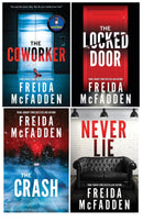 Freida McFadden Collection 4 Books Set (Never Lie, The Locked Door, The Coworker, The Crash)
