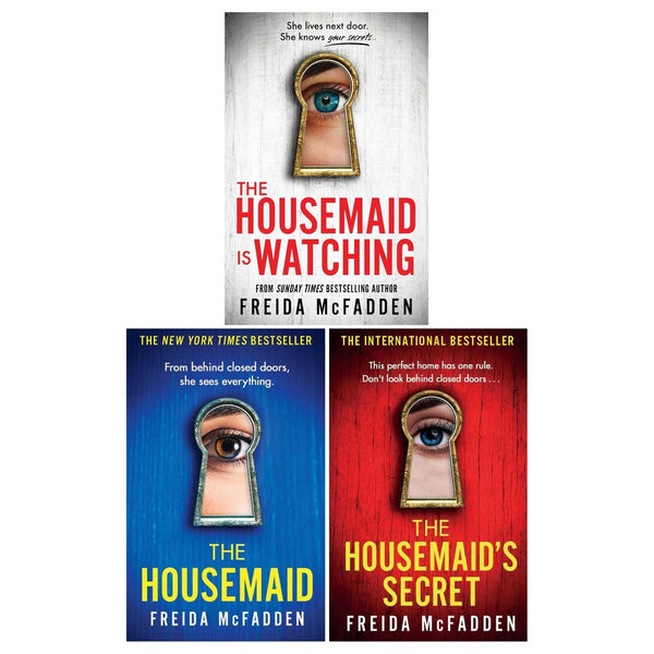 The Housemaid 3 Books Collection Set by Freida McFadden (The Housemaid, The Housemaid's Secret, The Housemaid is Watching)