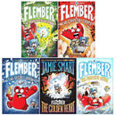 Flember Series 5 Books Collection Set (Books 1-5) by Jamie Smart (The Secret Book, The Crystal Caves, The Glowing Skull, The Power of the Wildening, The Golden Heart)