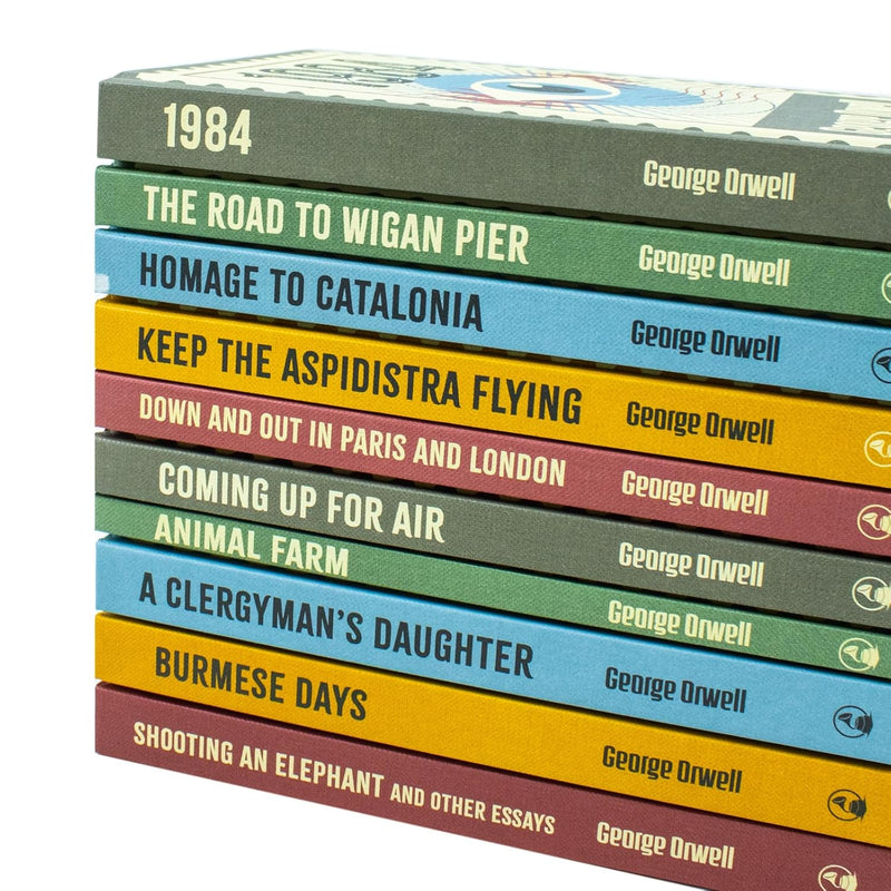 ["1984", "9781804456194", "adult fiction", "Adult Fiction (Top Authors)", "adult fiction book collection", "adult fiction books", "adult fiction collection", "Burmese Days", "Classic books", "Classic fiction", "Down and Out in Paris and London", "dystopian", "fiction classics", "Fiction Classics for Young Adults", "george orwell", "george orwell books", "george orwell collection", "george orwell series", "george orwell set", "greatest works of george orwell", "Greatest Works Of George Orwell Books collection", "Greatest Works Of George Orwell Books set", "Greatest Works Of George Orwell Box set", "Homage to Catalonia", "The Road to Wigan Pier"]