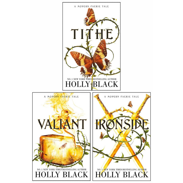A Modern Faerie Tales Series 3 Books Collection Set by Holly Black (Tithe, Valiant, Ironside)