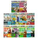 Horrible Histories Savage 10 Book Collection Set (Awful Egyptians, Rotten Romans, Vicious Vikings, Measly Middle Ages, Terrifying Tudors, Vile Victorians, Frightful First World War &amp; More…)