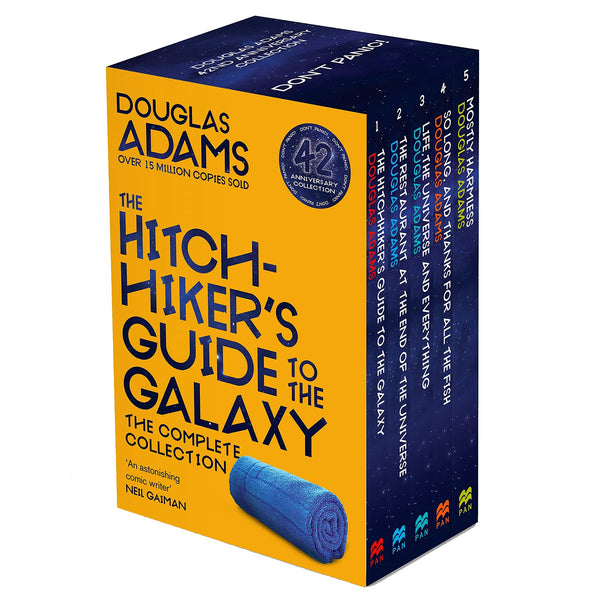 BOX MISSING-The Complete Hitchhiker's Guide to the Galaxy Boxset by Douglas Adams NEW COVER