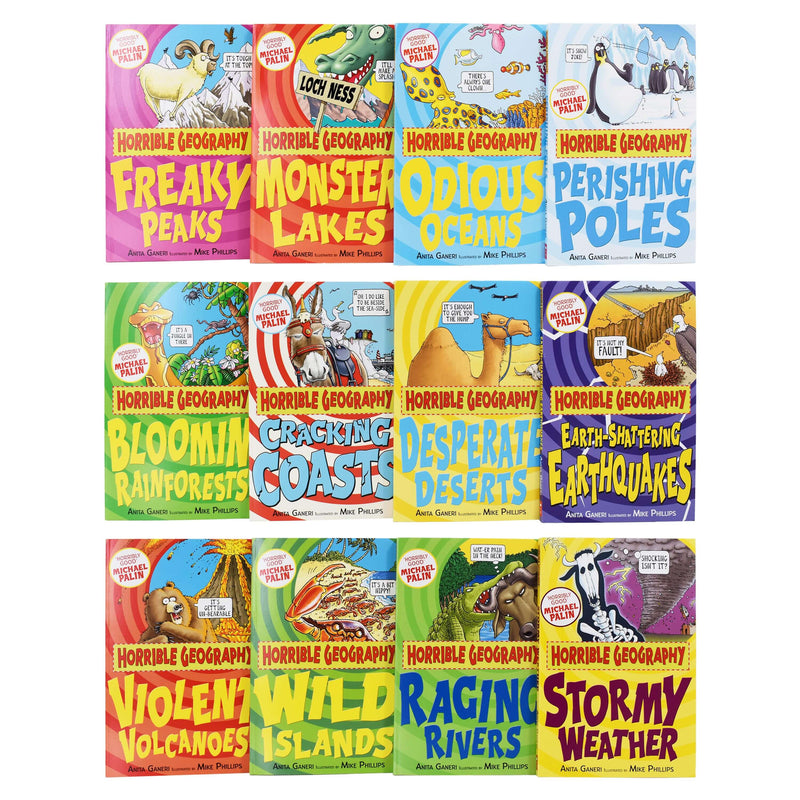 Horrible Geography Collection 12 Books Set Series by Anita Ganeri (Wil