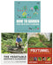 The Vegetable Grower's Handbook, RHS How To Garden When You're New To Gardening and The Polytunnel Book 3 Books Collection Set