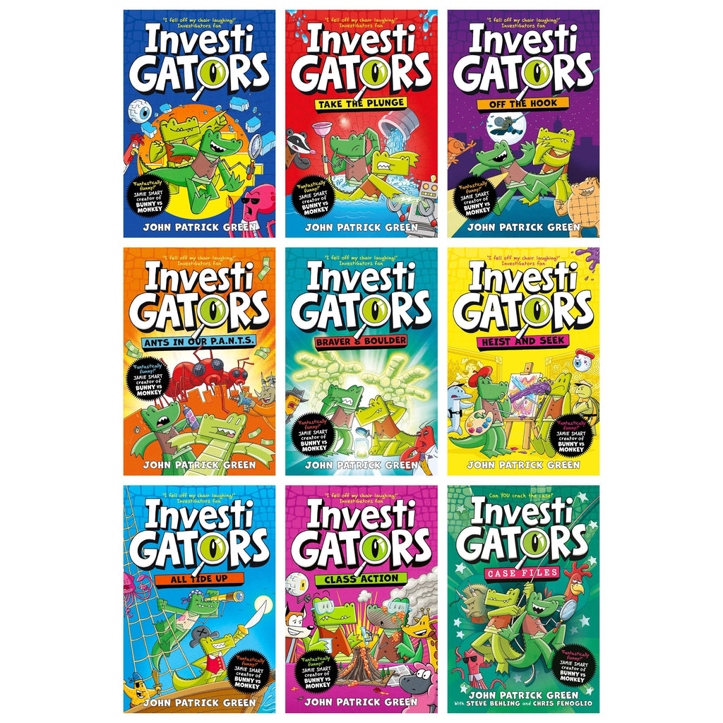 InvestiGators Series by John Patrick Green 9 Books Collection Set (Boo
