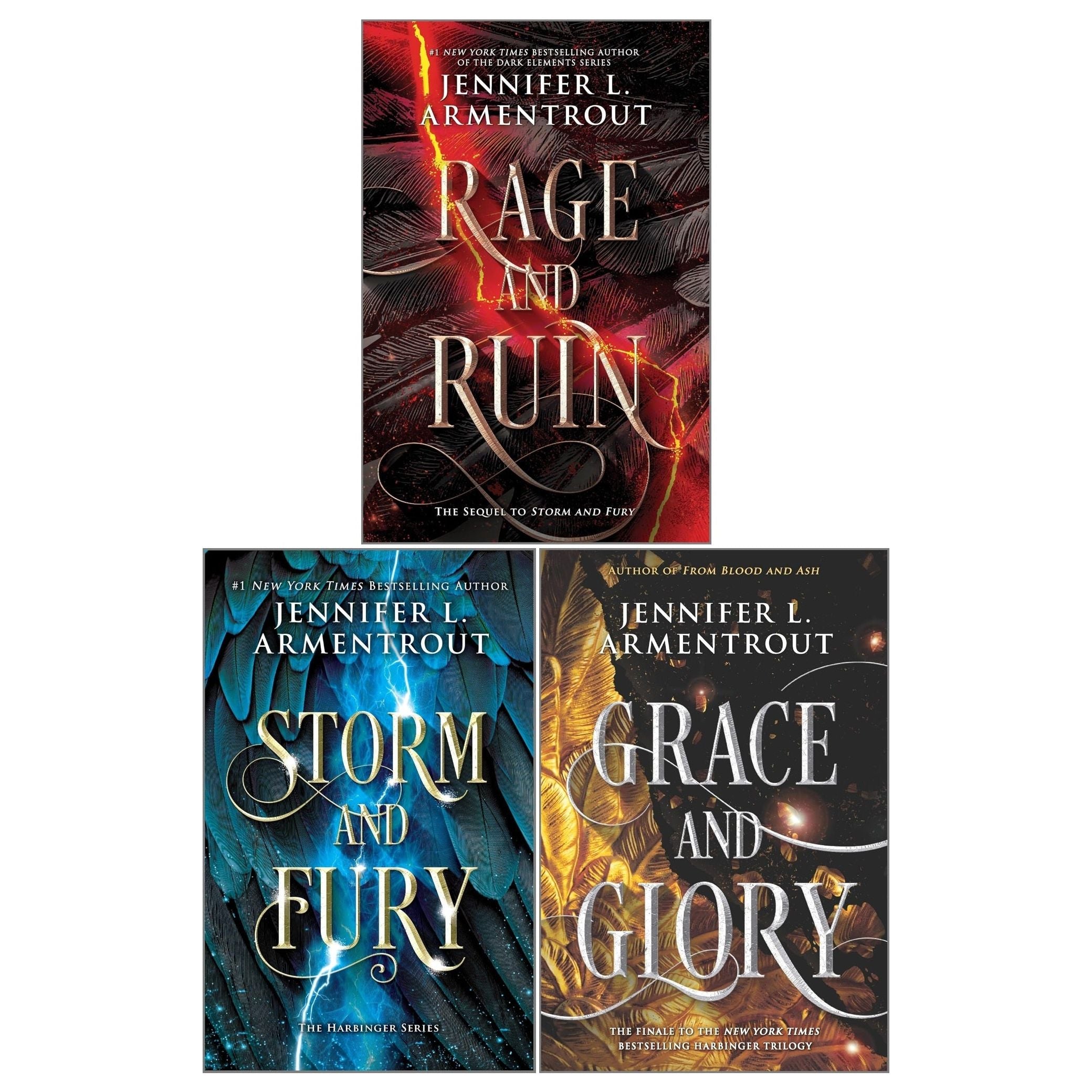 The Harbinger Series 3 Books Set by Jennifer L. Armentrout (Storm and