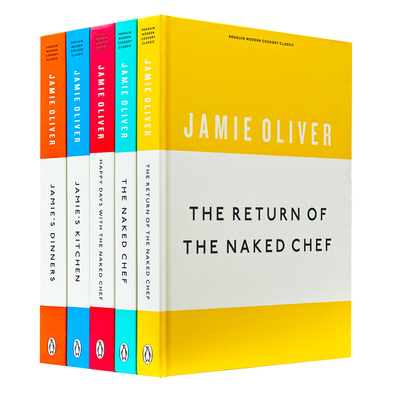 Jamie oliver anniversary editions hardback 5 books set the naked chef