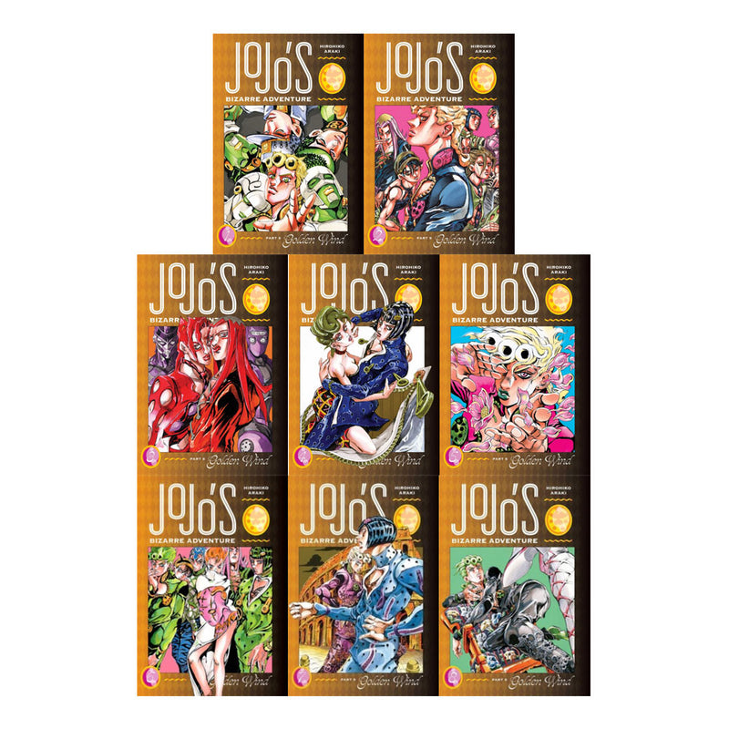 ["9780678462393", "books for childrens", "childrens books", "Comics and Graphic Novels", "comics books", "graphic novel books", "hirohiko araki", "hirohiko araki books", "hirohiko araki books collection", "jojo bizarre", "jojo bizarre adventure", "jojo bizarre adventure book collection", "jojo bizarre adventure books", "jojo bizarre adventure books collection", "manga", "pokemon", "ranga", "The golden wind", "The golden wind jojo series", "The golden wind series", "The golden wind vol 1", "The golden wind vol 2", "The golden wind vol 3", "The golden wind vol 4", "The golden wind vol 5", "The golden wind vol 6", "The golden wind vol 7", "The golden wind vol 8", "young adults"]