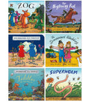 Julia Donaldson 6 Board Books Collection Set (The Highway Rat, Superworm, Zog, Tiddler, The Smeds and The Smoos, The Scarecrows Wedding)