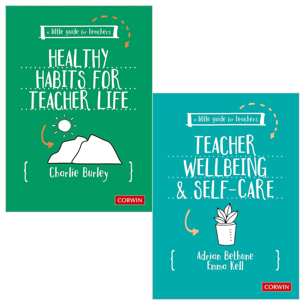 A Little Guide for Teachers 2 Books Set (Teacher Wellbeing and Self-care, Healthy Habits for Teacher Life)