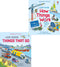 Usborne Look Inside Things That Go, How Things Work 2 Books Collection Set