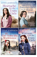 Lynn Johnson 4 Books Collection Set (The Potteries Girls on the Home Front, The Girl from the Workhouse, Heartache for the Tram Girls, Wartime with the Tram Girls)
