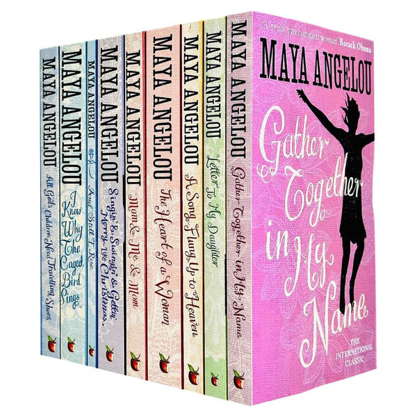 Maya Angelou 9 Books Collection Set (And Still I Rise, Mom and Me and Mom, The Heart Of A Woman, Song Flung Up to Heaven and MORE)