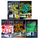 MJ Lee DI Ridpath Series Collection 5 Books Set (Books 1-5) (Where the Truth Lies, Where the Dead Fall, Where the Silence Calls, Where the Innocent Die, When the Past Kills)