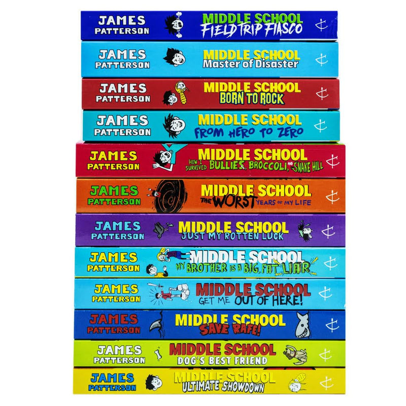 ["and Snake Hill", "best james patterson books", "Bestselling Children Book", "books for childrens", "Books For teens", "Broccoli", "Children Book", "children books set", "children collection", "children fiction", "children fiction books", "childrens books", "Childrens Books (7-11)", "Fat Liar", "How I Survived Bullies", "james patterson", "james patterson book collection", "james patterson book collection set", "james patterson book set", "james patterson books", "james patterson collection", "james patterson series", "Just My Rotten Luck", "Middle School Get Me Out of Here", "Middle School Series", "Middle School Ultimate Showdown", "Middle School: Born to Rock", "Middle School: Dog's Best Friend", "Middle School: Field Trip Fiasco", "Middle School: From Hero to Zero", "Middle School: Master of Disaster", "Middle School: Save Rafe", "My Brother Is a Big", "Teen Books", "Teenage book", "The Worst Years of My Life"]