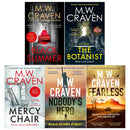 Washington Poe and Ben Koenig Series 5 Books Collection Set By M W Craven (Black Summer, The Botanist, The Mercy Chair, Fearless, Nobody's Hero)