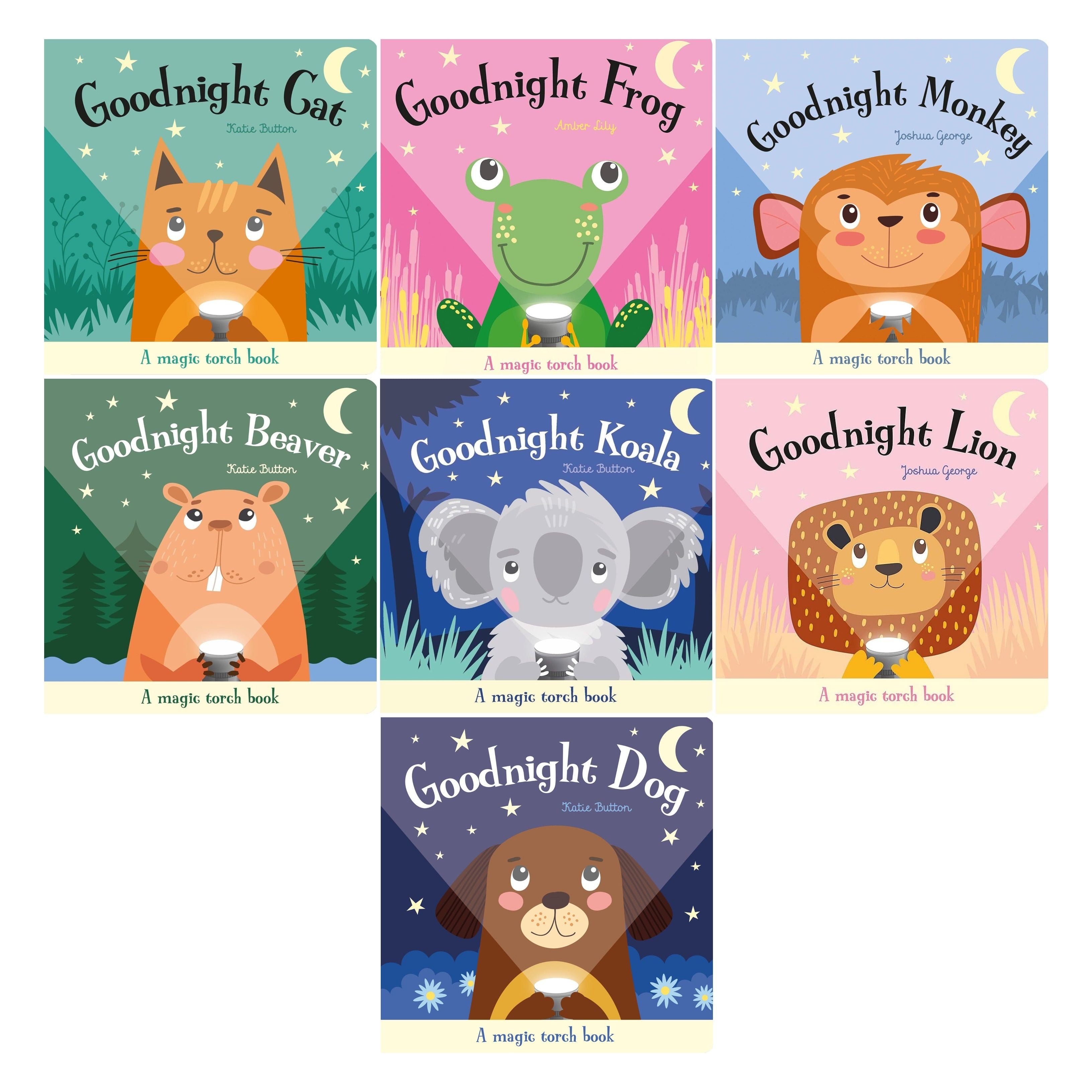 Magic Torch Book Series Collection 7 Book Set (Goodnight Dog, Goodnigh
