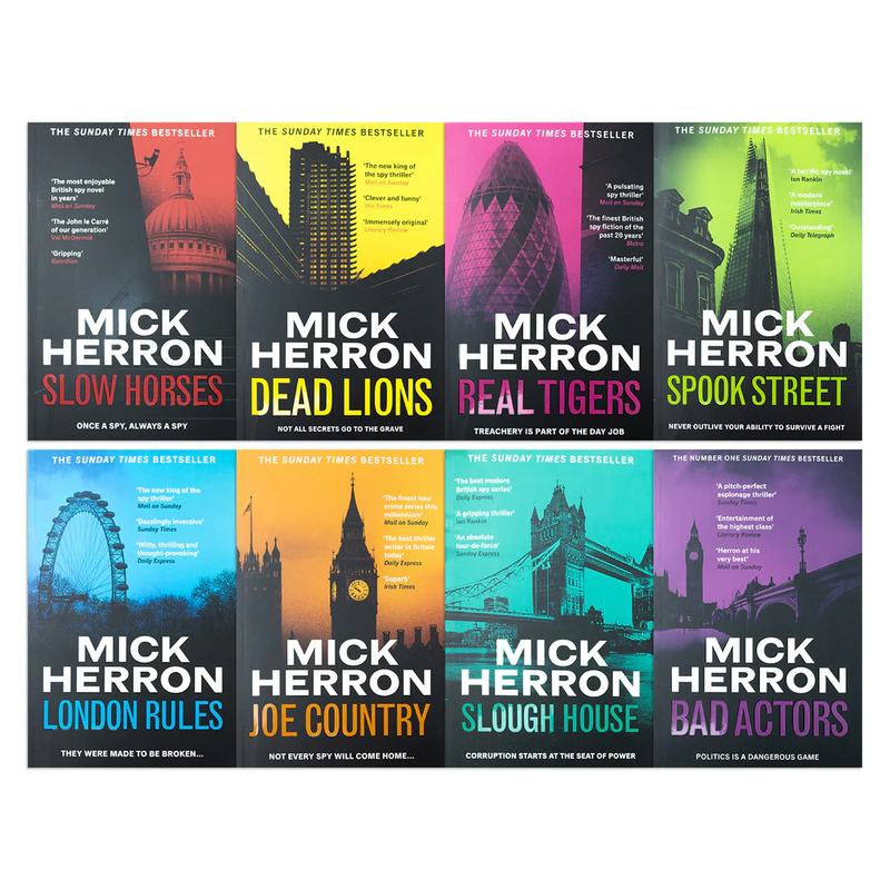 ["9780127400006", "adult fiction", "Adult Fiction (Top Authors)", "adult fiction book collection", "adult fiction books", "adult fiction collection", "apple", "apple tv plus", "Bad Actors", "Crime", "crime books", "crime fiction", "crime mystery books", "crime mystery fiction", "crime thriller", "crime thriller books", "Dead Lions", "Joe Country", "London Rules", "Mick Herron", "Mick Herron books", "Mick Herron collection", "Mick Herron series", "Mick Herron set", "Mick Herron slough house", "Real Tiger", "Slough House", "Slough House Thriller Series", "Slough House Thrillers", "Slow Horses", "Slow Horses apple tv", "Slow Horses tv", "Spook Street"]