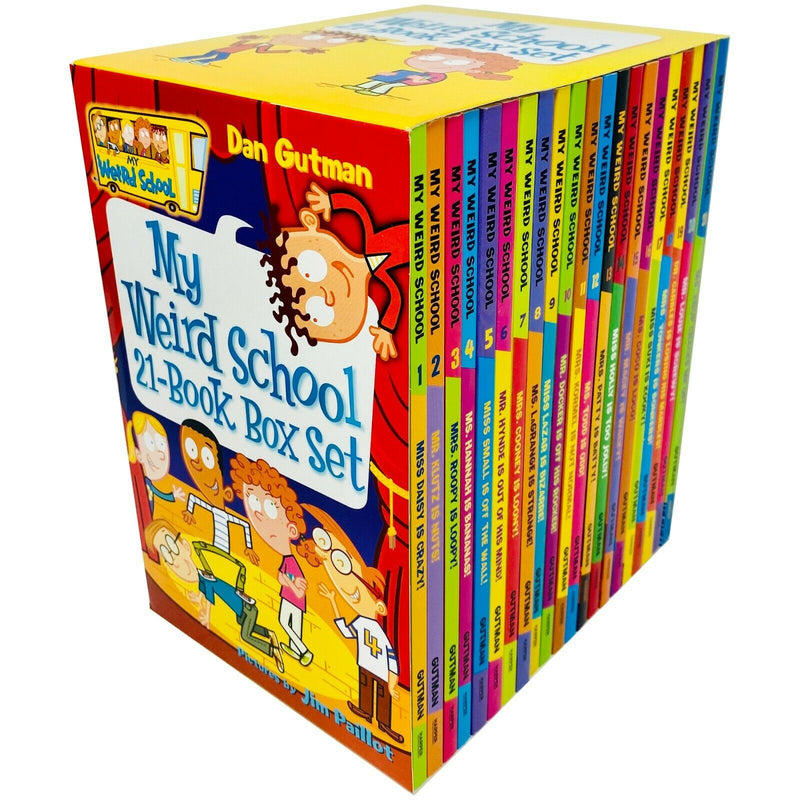 ["9780062022714", "children books", "children box set", "children collection", "dan gutman", "dan gutman books", "dan gutman box set", "dan gutman collection", "Dr. Carbles Is Losing His Marbles!", "fiction box set", "junior books", "Miss Daisy Is Crazy!", "Miss Holly Is Too Jolly!", "Miss Lazar Is Bizarre!", "Miss Small Is off the Wall!", "Miss Suki Is Kooky!", "Mr. Docker Is off His Rocker!", "Mr. Hynde Is Out of His Mind!", "Mr. Klutz Is Nuts!", "Mr. Louie Is Screwy!", "Mr. Macky Is Wacky!", "Mrs. Cooney Is Loony!", "Mrs. Kormel Is Not Normal!", "Mrs. Patty Is Batty!", "Mrs. Roopy Is Loopy!", "Mrs. Yonkers Is Bonkers!", "Ms. Coco Is Loco!", "Ms. Hannah Is Bananas!", "Ms. Krup Cracks Me Up!", "Ms. LaGrange Is Strange!", "Ms. Todd Is Odd!", "my weird school", "my weird school books", "my weird school box set", "my weird school collection", "my weird school daze", "my weird school daze box set", "my weird school fast facts", "my weird school series", "my weird school set"]