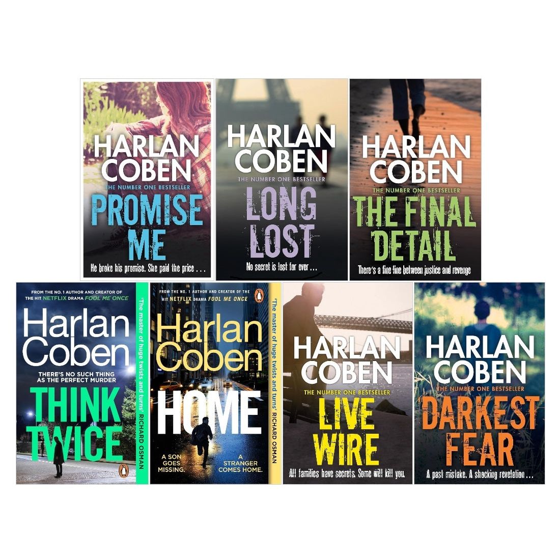 Harlan Coben Myron Bolitar Series Collection Books Set (Books 6-12)
