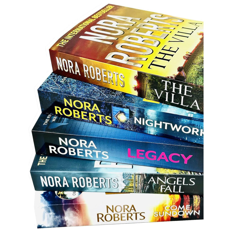 ["9789124354459", "Angels Fall", "Angels Fall by Nora Roberts", "Best Nora Roberts reads", "Bestselling Nora Roberts books", "Book set for Nora Roberts fans", "Come Sundown", "Come Sundown by Nora Roberts", "Comprehensive Nora Roberts set", "Contemporary romance by Nora Roberts", "Fiction book bundle", "Gift set Nora Roberts books", "Legacy", "Legacy by Nora Roberts", "Must-read Nora Roberts", "New Nora Roberts collection", "Nightwork", "Nightwork by Nora Roberts", "Nora Roberts 5 book collection", "Nora Roberts bestsellers", "Nora Roberts book lovers", "Nora Roberts book pack", "Nora Roberts book set", "Nora Roberts books for sale", "Nora Roberts boxed set", "Nora Roberts complete collection", "Nora Roberts famous books", "Nora Roberts fiction series", "Nora Roberts library", "Nora Roberts literary collection", "Nora Roberts love stories", "Nora Roberts multi-book set", "Nora Roberts mystery books", "Nora Roberts novels bundle", "Nora Roberts paperback set", "Nora Roberts popular titles", "Nora Roberts romance set", "Nora Roberts thriller books", "Popular romance novels", "Romance novels by Nora Roberts", "Romantic suspense Nora Roberts", "Suspense novels collection", "The Villa", "The Villa by Nora Roberts", "Top novels by Nora Roberts"]