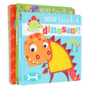 Never Touch a Dinosaur Gift Box - Includes 2 Books and 3 Jigsaws with bumpy silicone touches