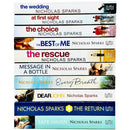 Nicholas Sparks Collection 10 Books Set (The Wedding, At First Sight, The Choice, The Best Of Me, The Rescue, Message In A Bottle, Every Breath, Dear John, The Return, Safe Haven)