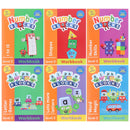 Numberblocks and Alphablocks Workbooks 12 Books Set (Level 1: Red, Level 2: Orange)