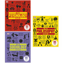The Psychology Book, The Sociology Book, Philosophy Book 3 Books Collection Set