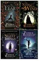 Kingkiller Chronicle Patrick Rothfuss Collection 4 Books Set (The Name of the Wind, The Wise Man’s Fear, The Slow Regard of Silent Things and The Narrow Road Between Desires)