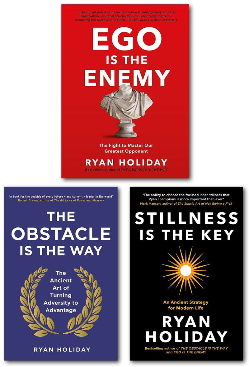 ["9780678467336", "achieving stillness", "best books for success", "best books on resilience", "best Stoic books", "best Stoic philosophy books", "book set for success", "books for a better life", "books for building resilience", "books for mental toughness", "books for overcoming ego", "books on overcoming obstacles", "books on stillness", "books to improve mindset", "Ego is the Enemy", "emotional control", "leadership and growth", "leadership books", "life-changing books", "mastering obstacles", "mental strength books", "mindfulness books", "mindset books", "mindset mastery", "modern Stoicism", "motivational books", "motivational reading", "overcoming adversity books", "personal development", "personal empowerment", "personal growth books", "personal growth collection", "philosophical wisdom for life", "philosophy for life", "philosophy for success", "Ryan Holiday 3-book set", "Ryan Holiday books", "Ryan Holiday collection", "self-discipline books", "self-help book bundle", "self-help books", "self-improvement", "self-improvement bundle", "self-mastery books", "Stillness is the Key", "Stoic mindset", "Stoic philosophy", "Stoic principles", "Stoic teachings", "Stoic wisdom collection", "Stoicism books", "Stoicism for beginners", "Stoicism for success", "success mindset books", "success through Stoicism", "The Obstacle is the Way", "top self-help books"]