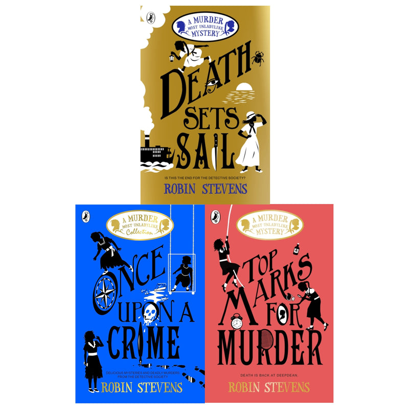 ["a murder most unladylike mini mystery", "A Murder Most Unladylike Mystery Collection books", "A Spoonful of Murder", "Arsenic For Tea", "children books", "Childrens Books (11-14)", "childrens world book day", "Cream Buns and Crime", "crime", "Death in the Spotlight", "Death Sets Sail", "fiction", "First Class Murder", "Jolly Foul Play", "Mistletoe and Murder", "most unladylike collection", "most unladylike series", "Murder Most Unladylike", "murder most unladylike books", "murder most unladylike mystery", "mystery", "Once Upon A Crime", "Robin Stevens A Murder Most Unladylike Mystery Collection", "robin stevens books", "robin stevens collection", "robin stevens series", "suspense", "the case of the drowned pearl", "The Case of the Missing Treasure", "thriller", "Top Mark for Murder"]