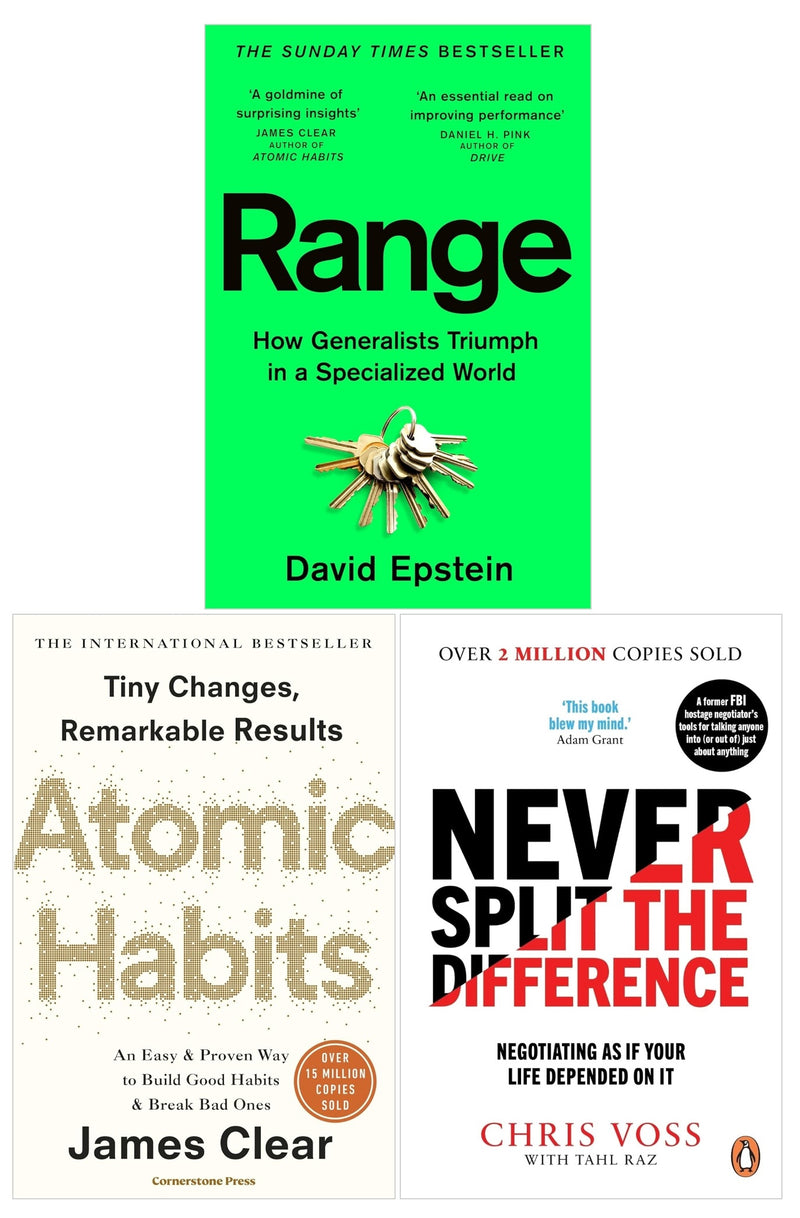 ["9780678467923", "advice for parents", "Advice on careers & achieving success", "amazon best sellers", "Atomic", "Atomic Habits", "atomic habits book", "atomic habits by james clear", "atomic habits james clear", "Bad ones", "best seller", "best selling", "best selling author", "Best Selling Books", "best selling single book", "Best Selling Single Books", "bestseller", "bestseller author", "bestseller books", "bestseller in books", "bestseller uk", "bestselling", "bestselling author", "Bestselling Author Book", "bestselling authors", "bestselling book", "bestselling books", "Bestselling series book", "bestselling single book", "bestselling single books", "Build good habits", "business", "Business and Computing", "Business Book", "Business books", "Business Creativity Skills", "business economic history", "business industry books", "business leadership skills", "business life", "business life books", "business motivation skills", "Business negotiation", "business studies", "cardinal rules", "Chris Voss", "Cognition", "Cognitive Psychology", "Daily habit", "David Epstein", "Discovered way", "education", "education Books", "effective", "Entrepreneurship", "Fundamental", "General Sports", "Good Habit", "good habits", "group or collective psychology", "Habit development", "international bestseller", "International Bestseller Atomic Habits", "James Clear", "james clear atomic habits", "James Clear Book Collection", "James Clear Book Collection Set", "James Clear Books", "leaders", "literary fiction", "Literary Fiction Book", "Literary Fiction Books", "motivational self help", "negotiating", "negotiator", "Never Split the Difference", "Parenting", "Parenting book", "personal development", "Practical", "Practical & Motivational Self Help", "Proven Way", "Range", "Reading & Writing Curriculum Resources", "Remarkable Result", "Revolutionary system", "Riveting", "self controls", "simple steps", "single irreducible", "situation", "starting a small business", "Stupendous", "Tahl Raz", "Teen & Young Adult Books", "Teenage book", "The life-changing", "young teen"]
