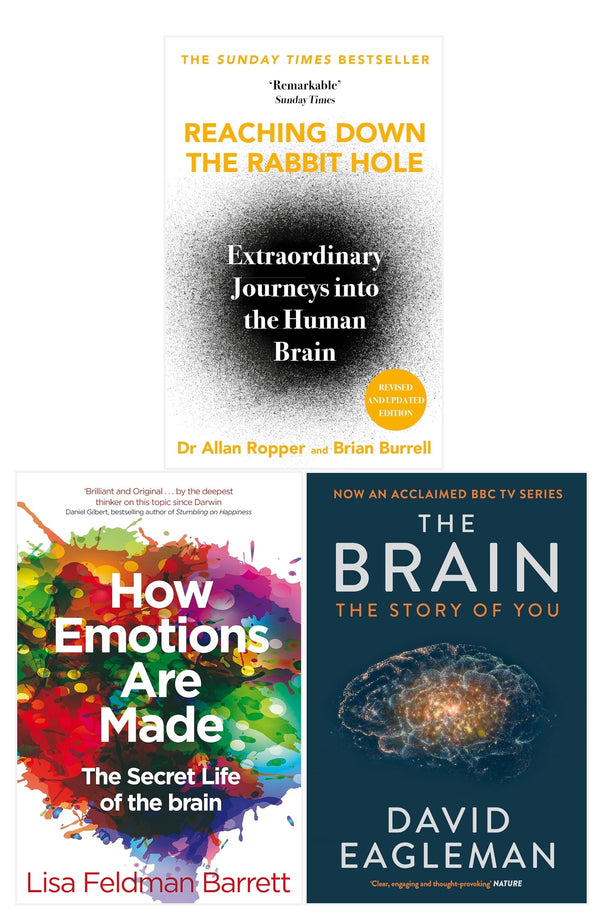 Reaching Down the Rabbit Hole, The Brain and How Emotions are Felt 3 Books Set