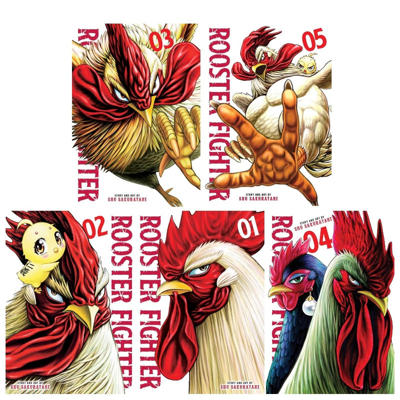 Rooster Fighter Books Collection Set (Volumes 1-5) by Syu Sakuratani