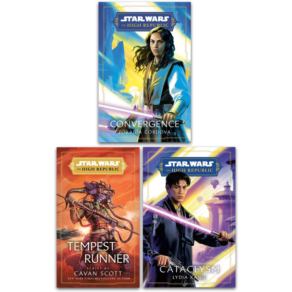 Star Wars High Republic Series 3 Books Collection Set (Books 4-6) (Tempest Runner [Hardcover], Convergence, Cataclysm [Hardcover])