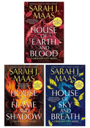 Crescent City Series 3 Books Collection Set by Sarah J Maas (House of Flame and Shadow, House of Sky and Breath, House of Earth and Blood)