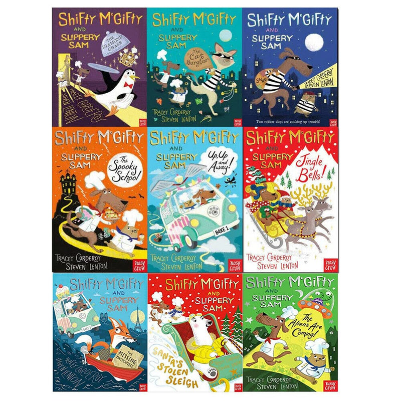 ["9789124181673", "Children Comedy", "Children Story Books", "Childrens Books (5-7)", "Childrens Books (7-11)", "christmas set", "cl0-VIR", "Comedy Books", "Funny Children Books", "junior books", "Picture Books", "shifty mcgifty and slippery sam", "shifty mcgifty and slippery sam book collection", "shifty mcgifty and slippery sam books", "shifty mcgifty and slippery sam collection", "shifty mcgifty and slippery sam jingle bells", "shifty mcgifty and slippery sam series", "shifty mcgifty and slippery sam the aliens are coming", "shifty mcgifty and slippery sam the spooky school", "shifty mcgifty and slippery sam up up and away", "Shifty McGifty Slippery Sam", "Shifty Mcgifty Slippery Sam Jingle Bells", "Shifty McGifty Slippery Sam Santa's Stolen Sleigh", "Shifty McGifty Slippery Sam The Cat Burglar", "Shifty McGifty Slippery Sam The Diamond Chase", "Shifty McGifty Slippery Sam The Missing Masterpiece", "Shifty Mcgifty Slippery Sam The Spooky School", "Shifty Mcgifty Slippery Sam Up Up And Away", "Steven Lenton", "Story Books", "Tracey Corderoy", "Tracy Corderoy", "Two Colour Books"]