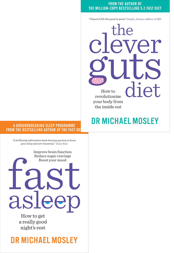 Fast Asleep, The Clever Guts Diet Dr Michael Mosley 2 Books Collection Set