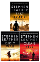 Spider Shepherd Thrillers 3 Books Collection Set Books 18-20 by Stephen Leather (Fast Track, Dirty War, Clean Kill)