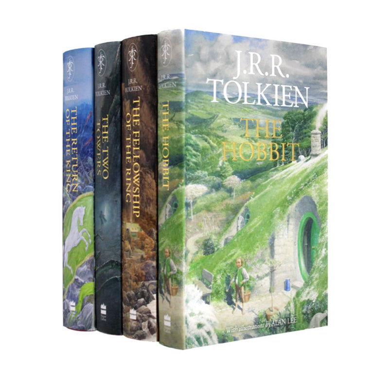 The Hobbit and The Lord of the Rings 4 Books Collection Boxed Set Illu